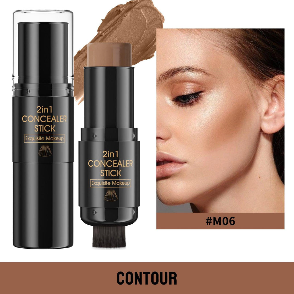 Highlight Blush Double-headed Contour Stick With Brush.