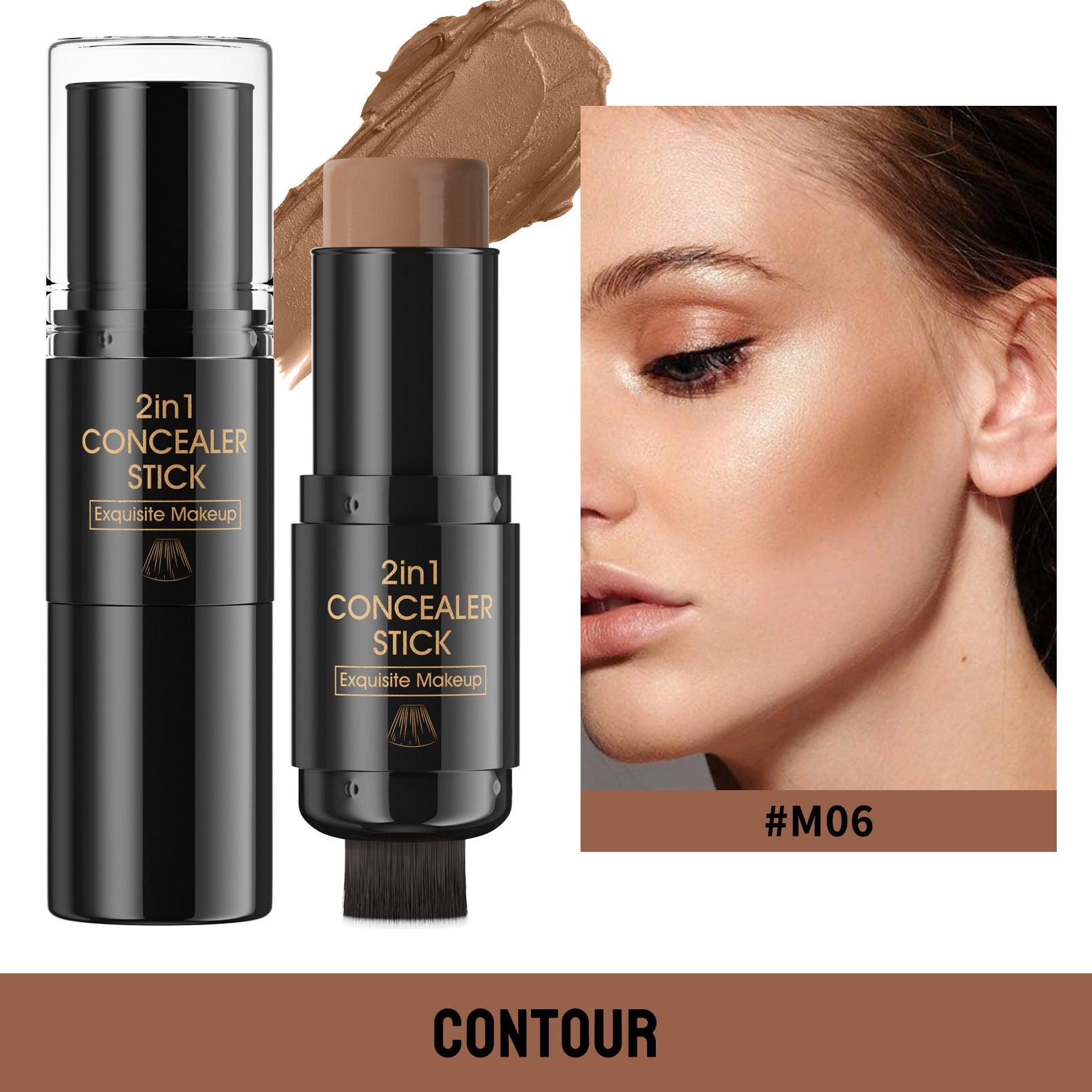 Highlight Blush Double-headed Contour Stick With Brush.