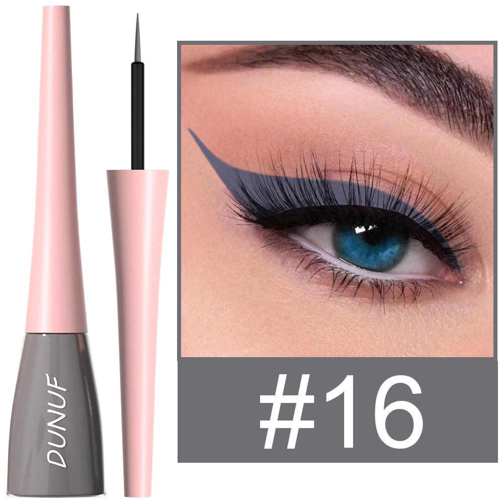 18 Color Long Lasting Waterproof Color Liquid Eyeliner.