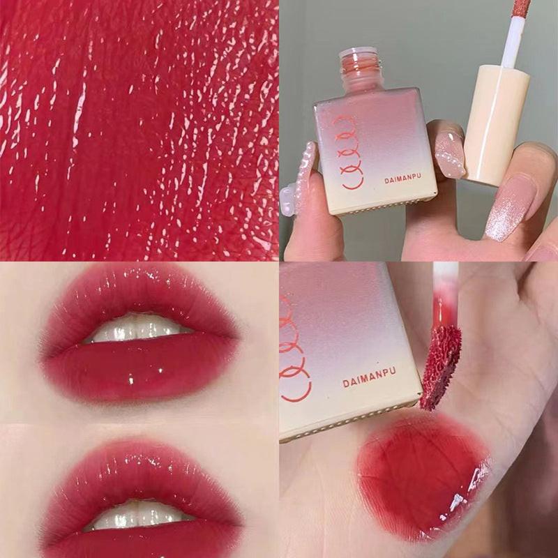 DAIMANPU Small Ice Cube Jelly Lip Lacquer Lip Gloss Water Light Female Moisturizing And Nourishing Lipstick Student.