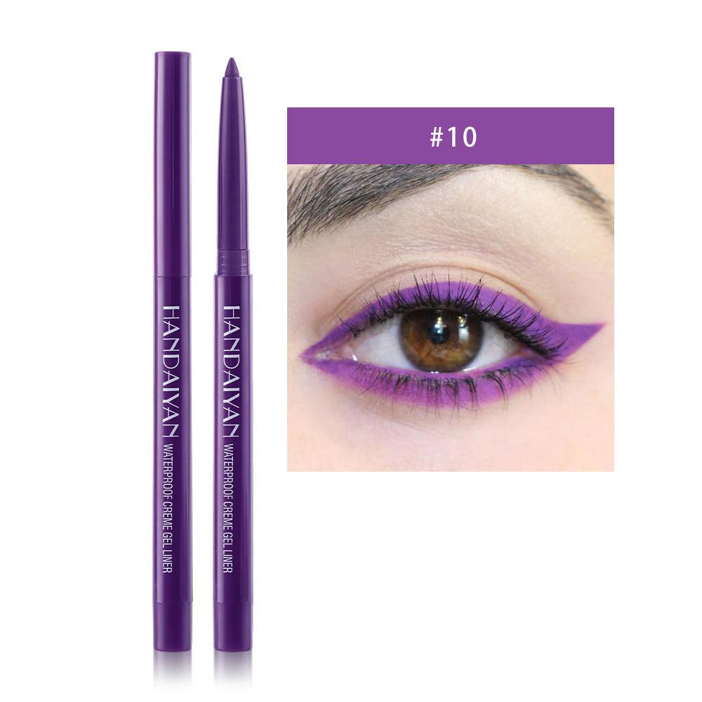 20 Color Cat Eye Makeup Waterproof Neon Colorful Liquid Eyeliner Pen Make Up Comestics Long-lasting Black Eye Liner Pencil.