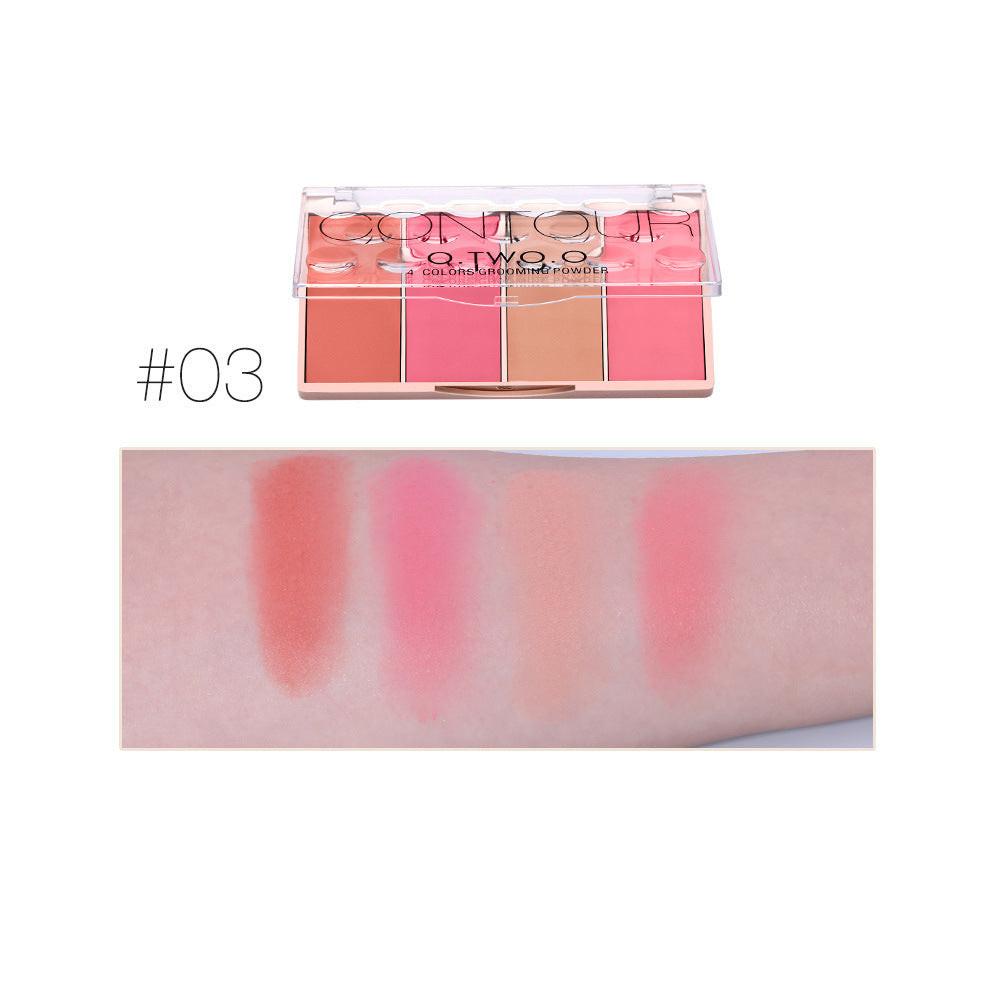 Rose Gold Four-color Highlight Blush.