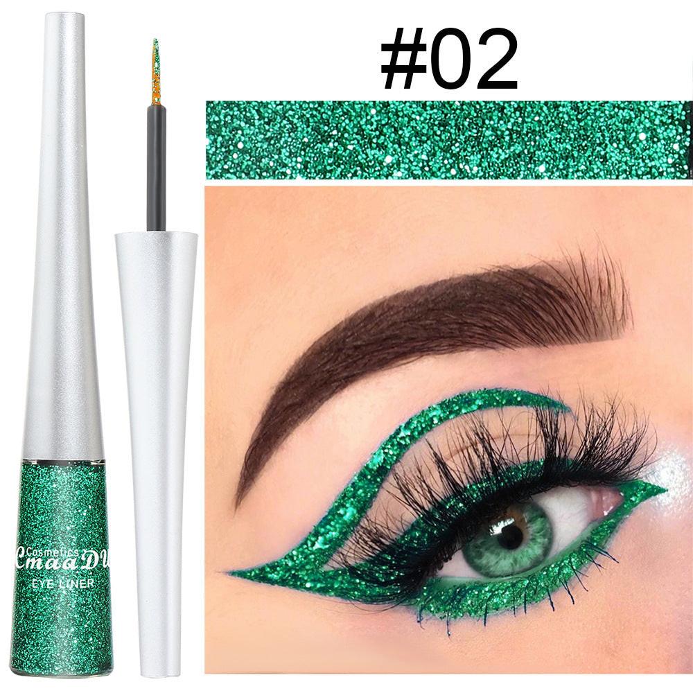 16 Colors Glittery Powder Sequin Burst Eyeliner.