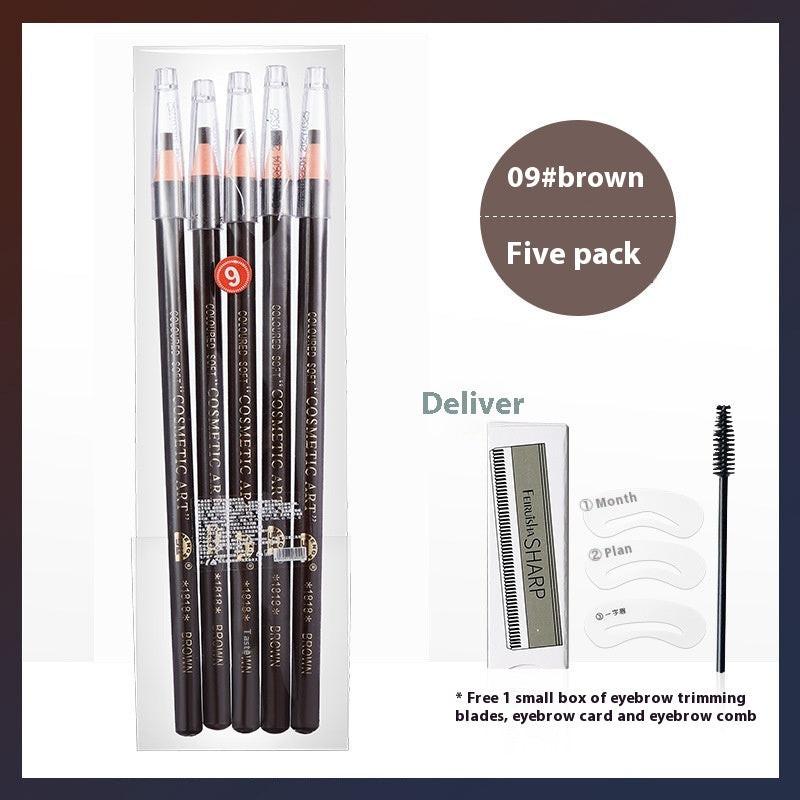Line Drawing Waterproof Sweat-proof Non-fading Brushed Natural Eyebrow Pencil.