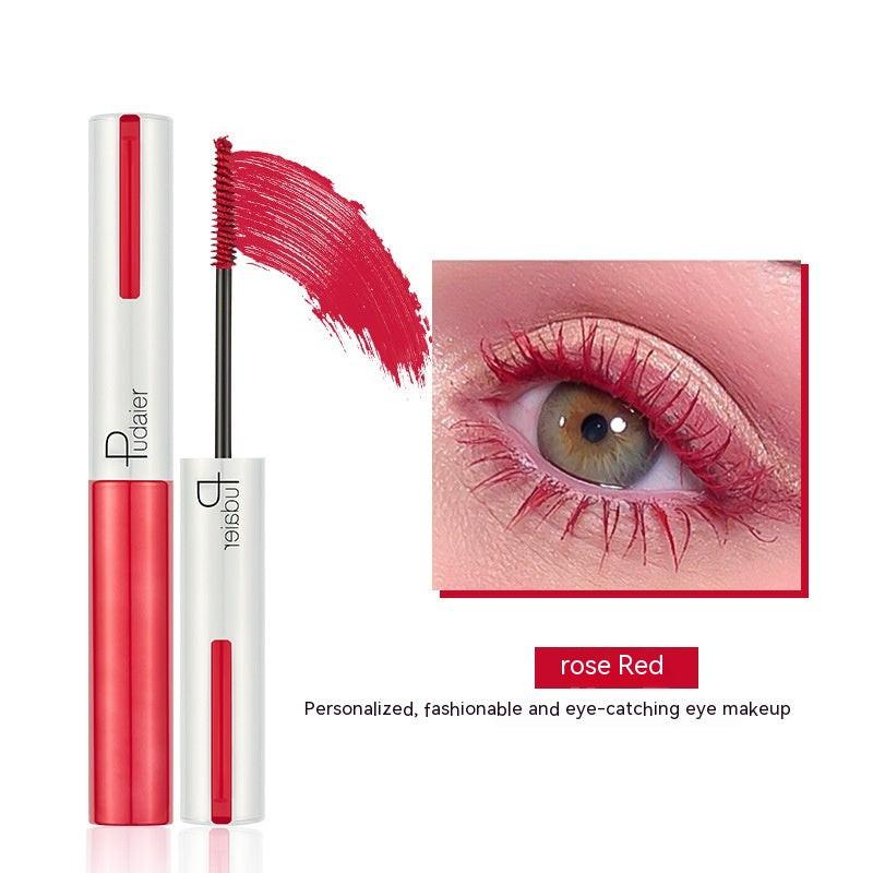 Color Mascara Long Curling Waterproof Smear-proof.