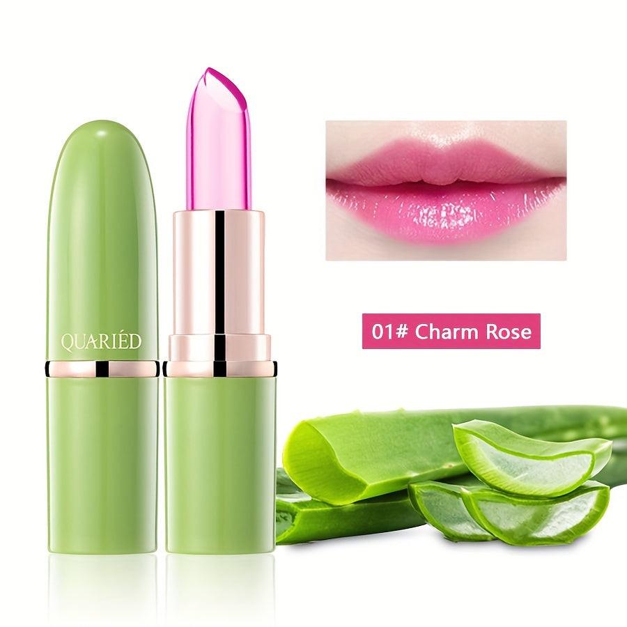 Magic Temperature Color Change Lipstick - Moisturize Aloe Vera Long Lasting Nutritious Lip Gloss - Daily Lip Care Cosmetics.