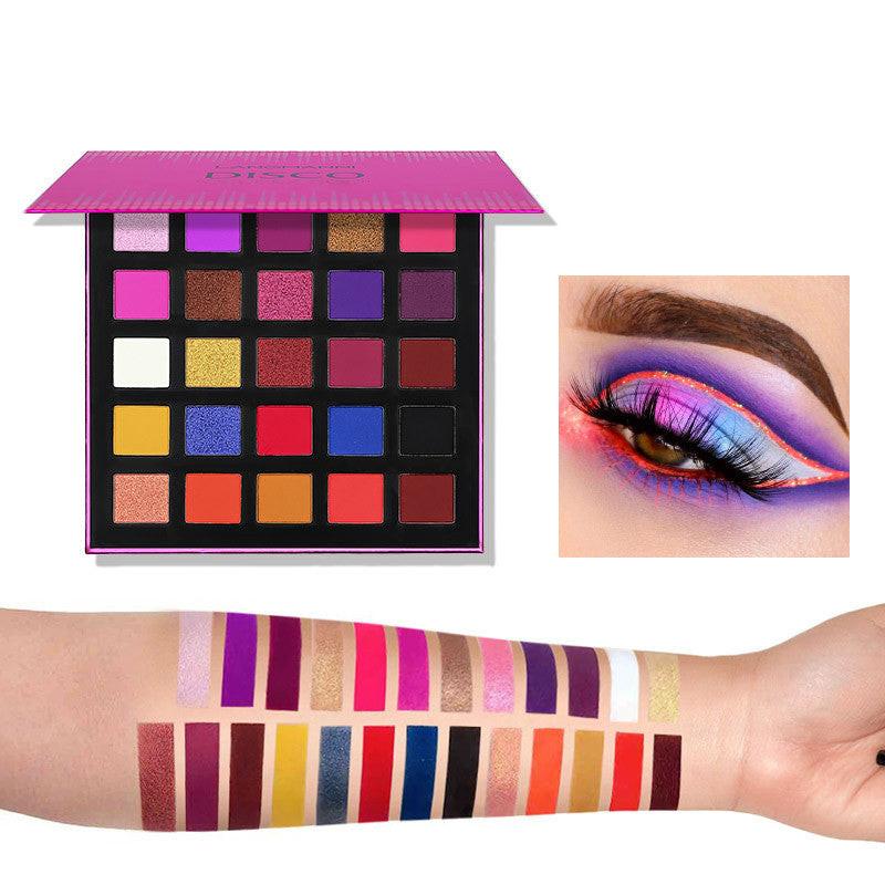 25-color Matte Pearlescent Eyeshadow Palette Delicate And Long-lasting