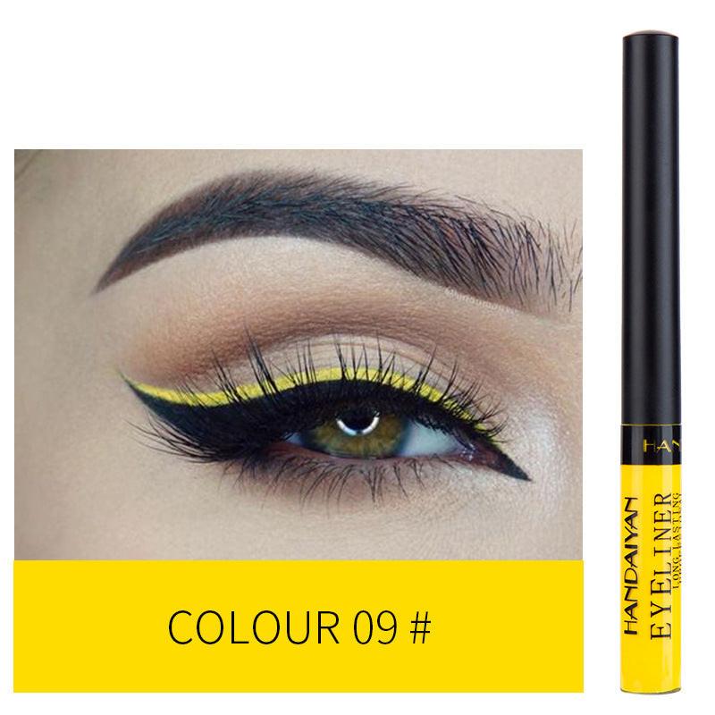 12-color Matte Color Liquid Eyeliner, Long-lasting And Non-smudge Liquid Eye Shadow.