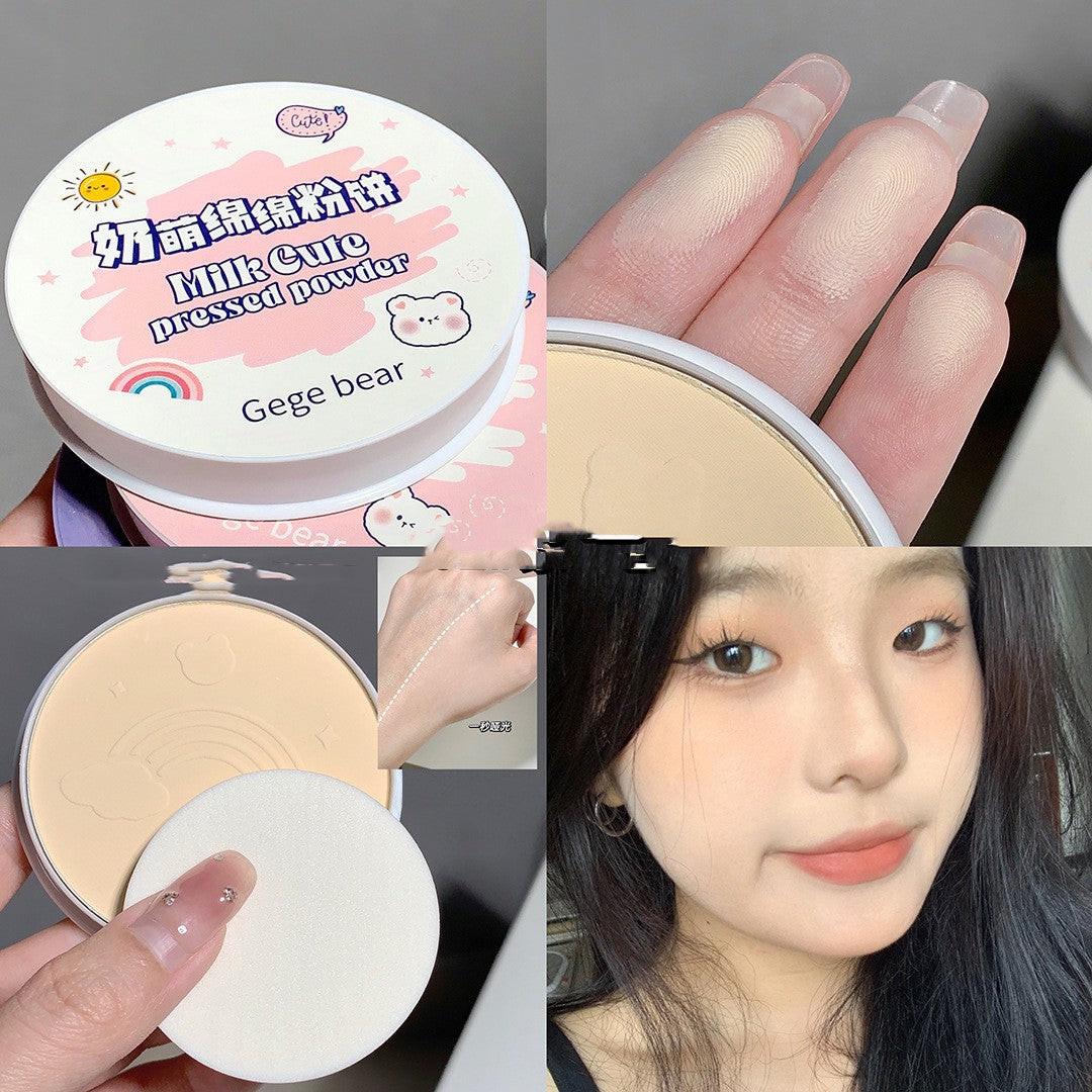 Clear Finishing Concealer Matte Brightening Makeup Face Powder.