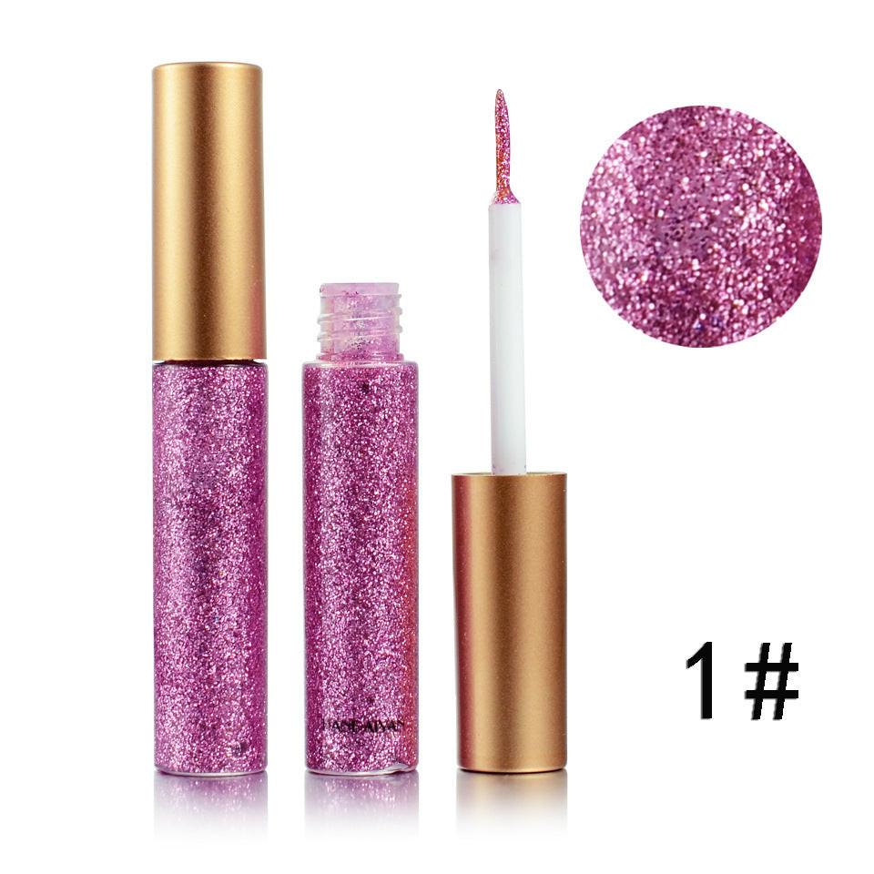 Stage Nightclub Makeup Performance Makeup Colorful Shiny Sequins Flashing Liquid Eye Shadow.