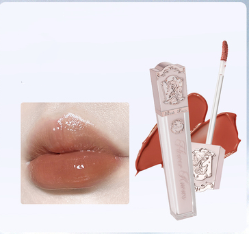 Flower Know Crystal Jelly Lip Glaze Mirror Moisturizing Lipstick.