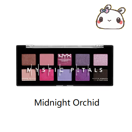 Ten-color Eyeshadow Palette Mystic Petals Midnight Orchid Dark Mystic.