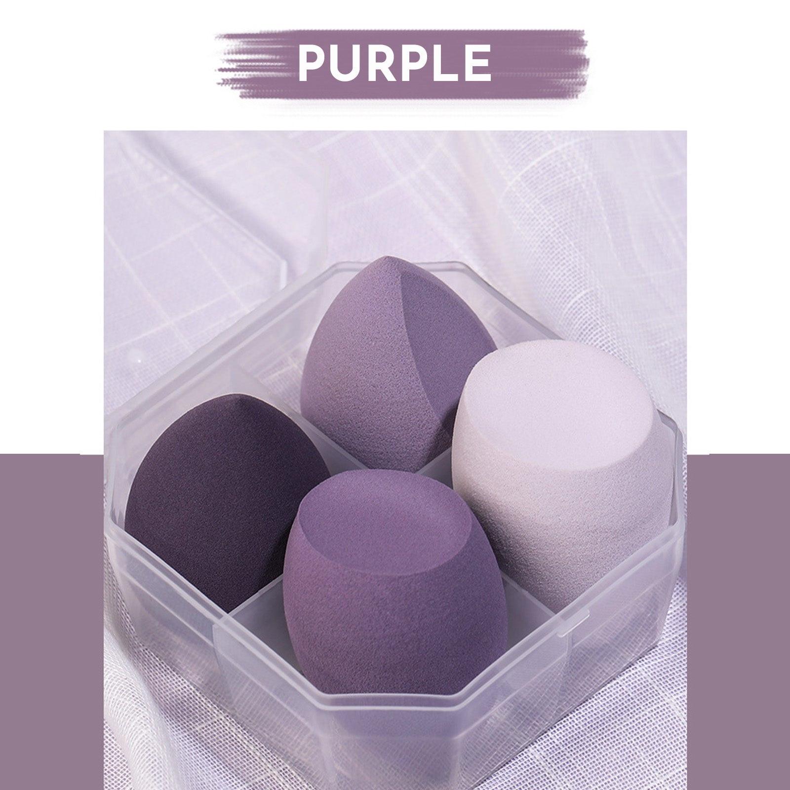 Beauty Eggs Set Seamless Smudging More Hygienic Prevents Bacteria Buildup Create A Flawless Makeup Look Beauty Egg Case 4pcs.
