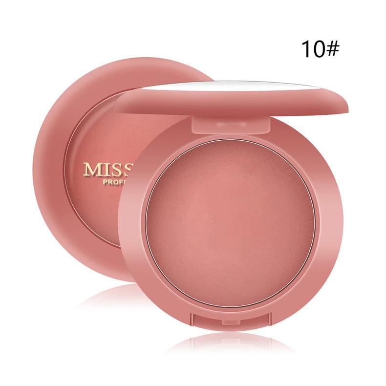 12 color blushes rosy matte cheeks.