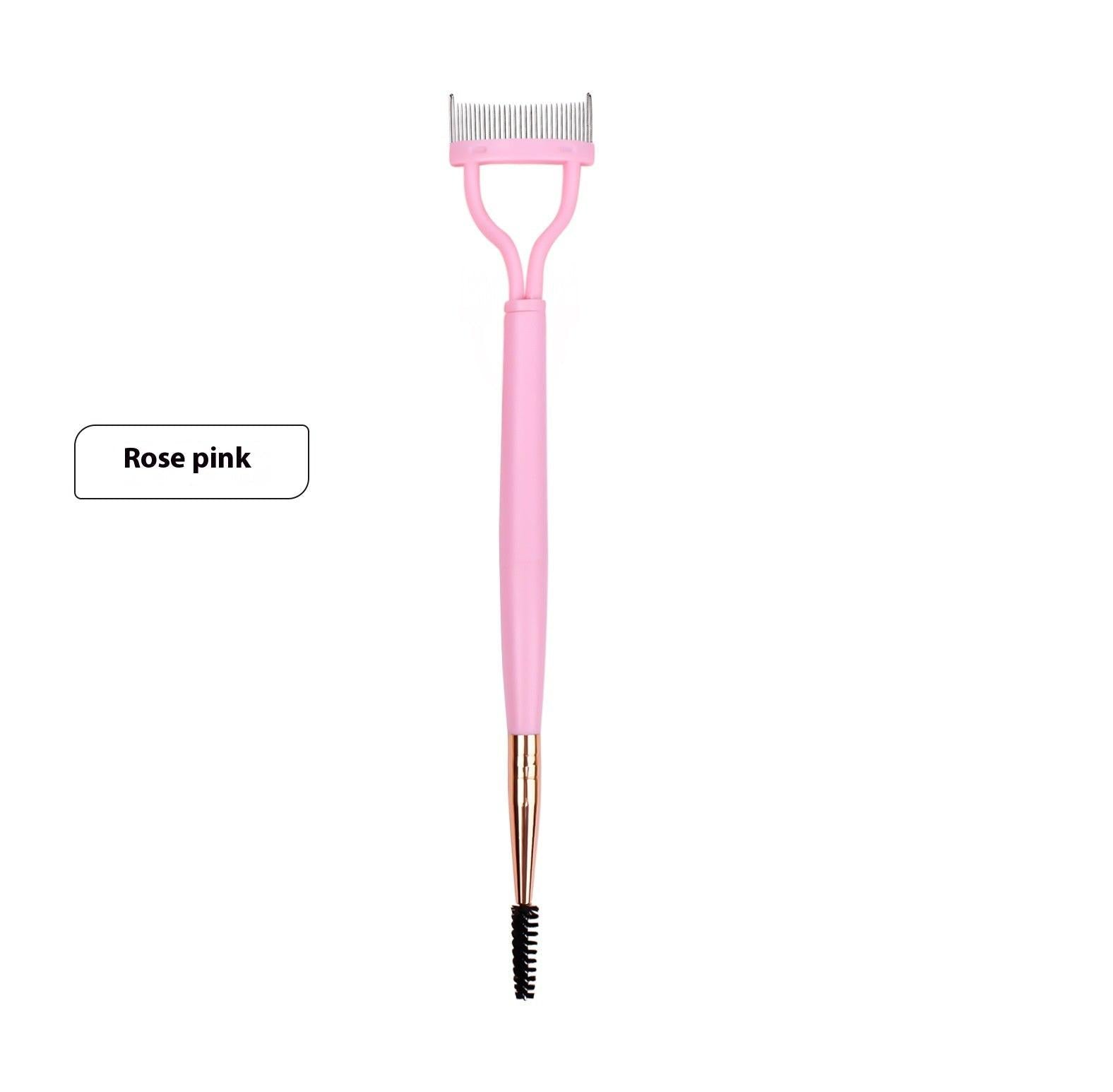 Steel Tooth Double Head Brow Groomer Mascara Brush Tool.