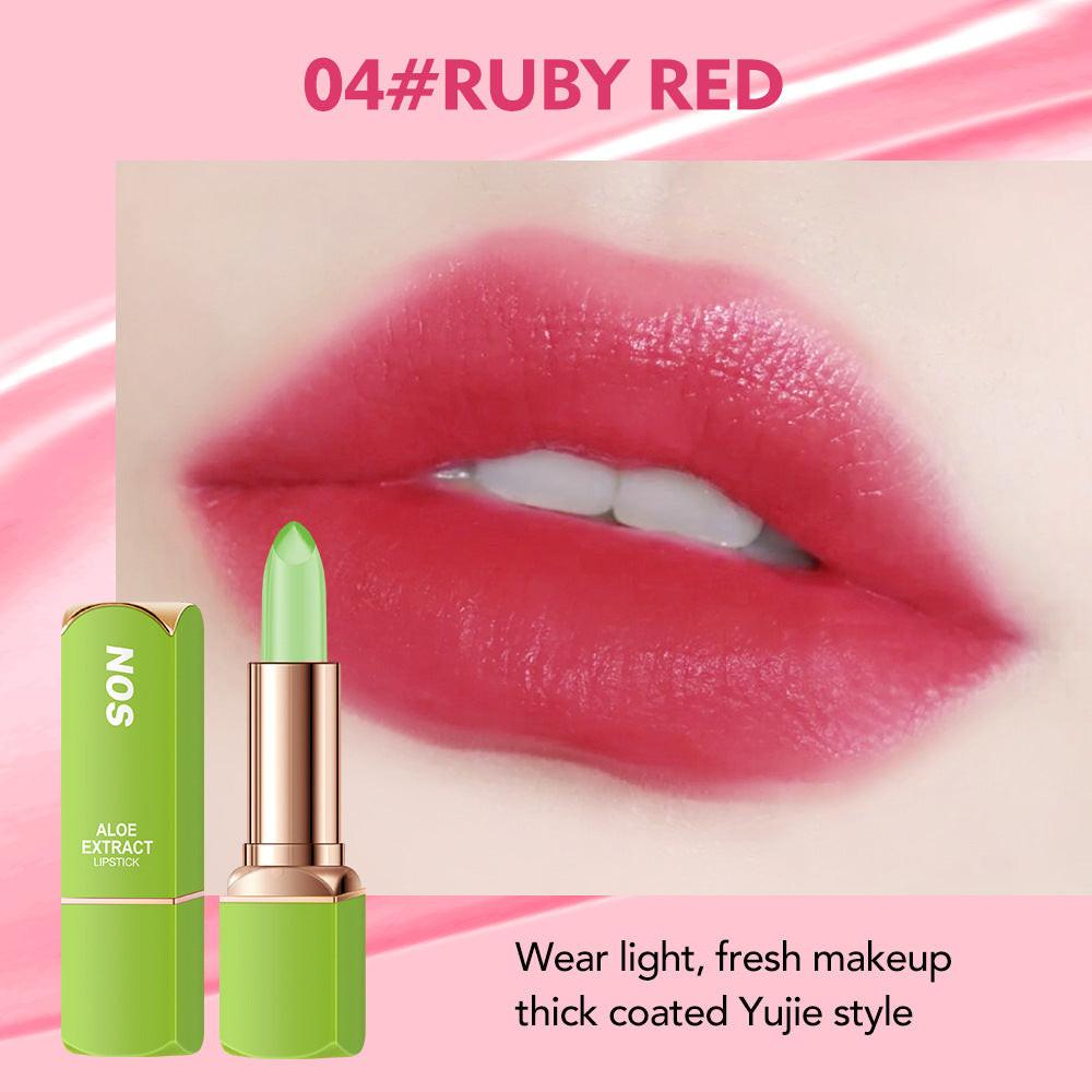 Aloe Temperature Change Lipstick Lip Balm No Stain On Cup.