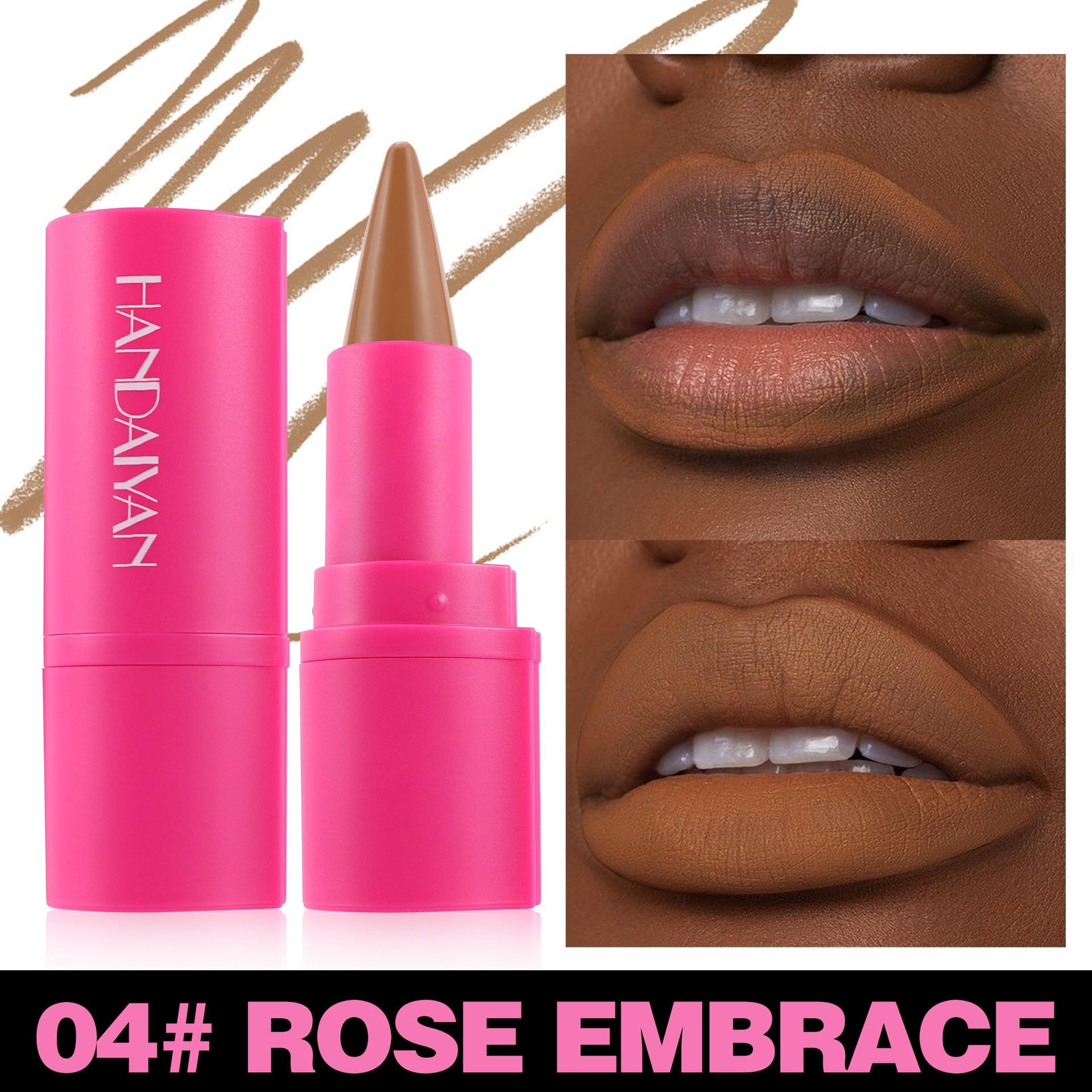 Matte Lipstick Lip Liner 2-in-1 8 Colors.