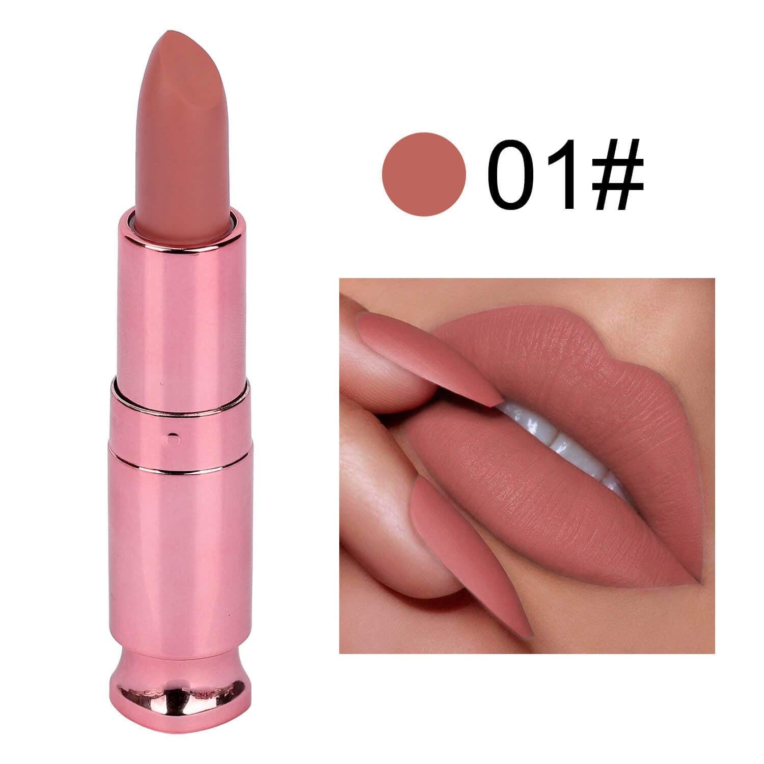 Easy To Color Matte No Stain On Cup Long Lasting Lipstick Lip Balm.