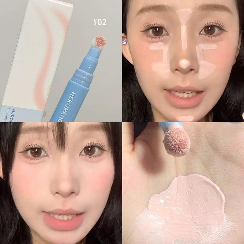 Three-dimensional Shadow Highlight Brightening Flawless Base Makeup Liquid Concealer.