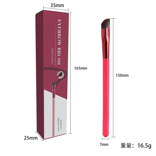 Multi-function Eyebrow Stamp Brush - Square Angled Design For Filling Brows, Concealer & Hairline Makeup. Professional Wild Brow Tool With Precision Edge For Flawless Eyebrow Shaping & Face Contouring.