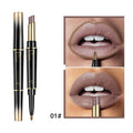 Matte Double-headed Lipstick Lip Liner Lip Lacquer.