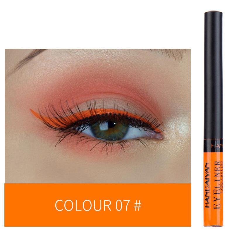 12-color Matte Color Liquid Eyeliner, Long-lasting And Non-smudge Liquid Eye Shadow.