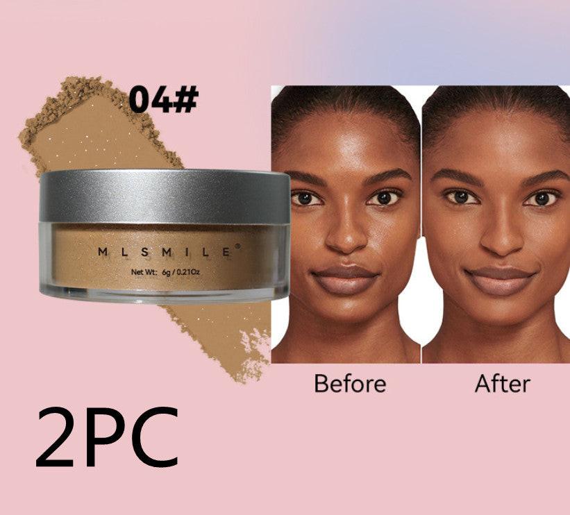 Pearlescent Face Powder Concealer Powder Waterproof Sweat-proof Oil Control.