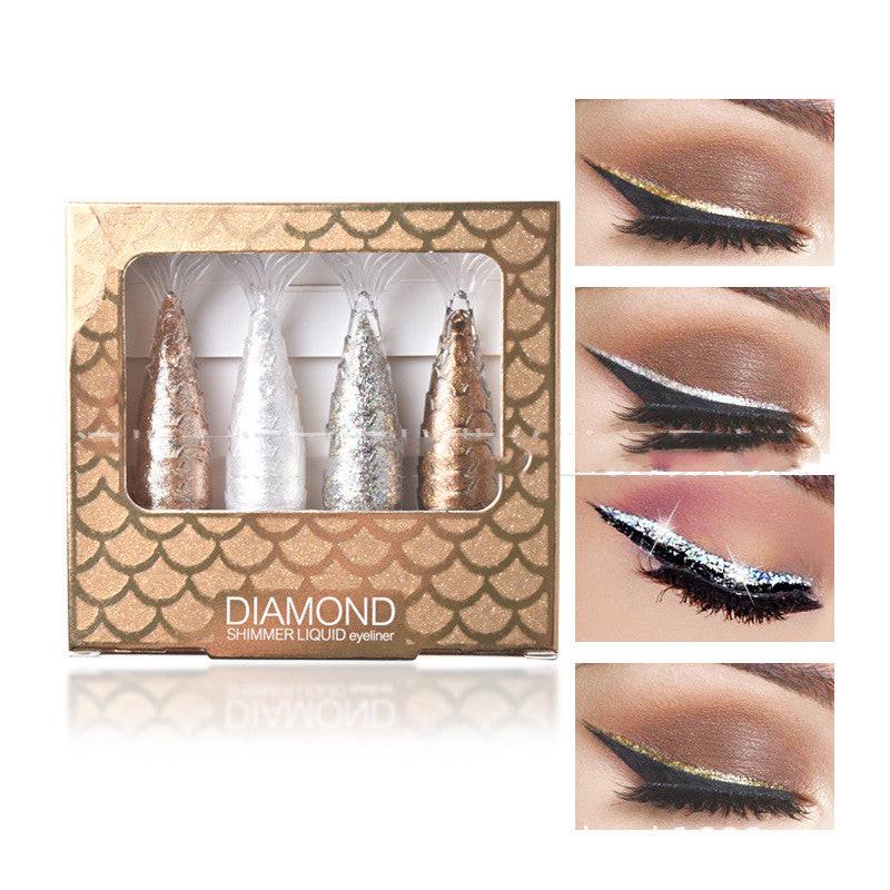 Mermaid Beauty Diamond Color Liquid Eyeliner Eye Shadow.
