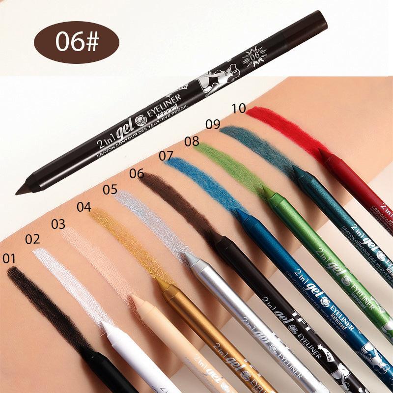 Long-lasting Concealer Waterproof Sweat-proof Smudge-free Eyeliner And Lip Liner.