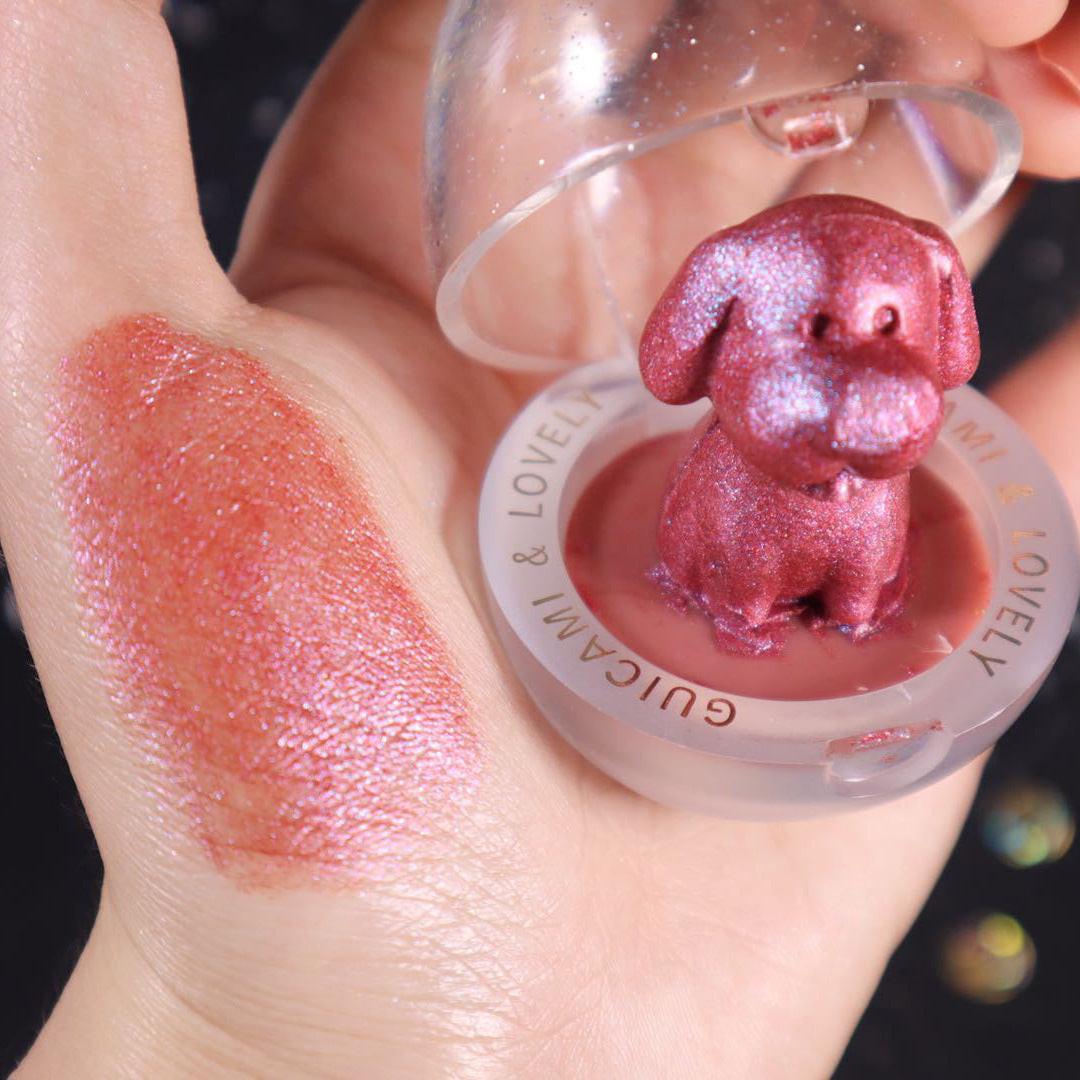 Glitter Highlighter Holographic Makeup Cute Animals Palette Shimmer and Shine Bronzer Highlight Eyeshadow Cosmetics Illuminatorl.