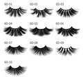 Nethong 25mm mink false eye lashes 6D three-dimensional messy cross-eye lashes Europe and the United States cross-border for eye lashes.