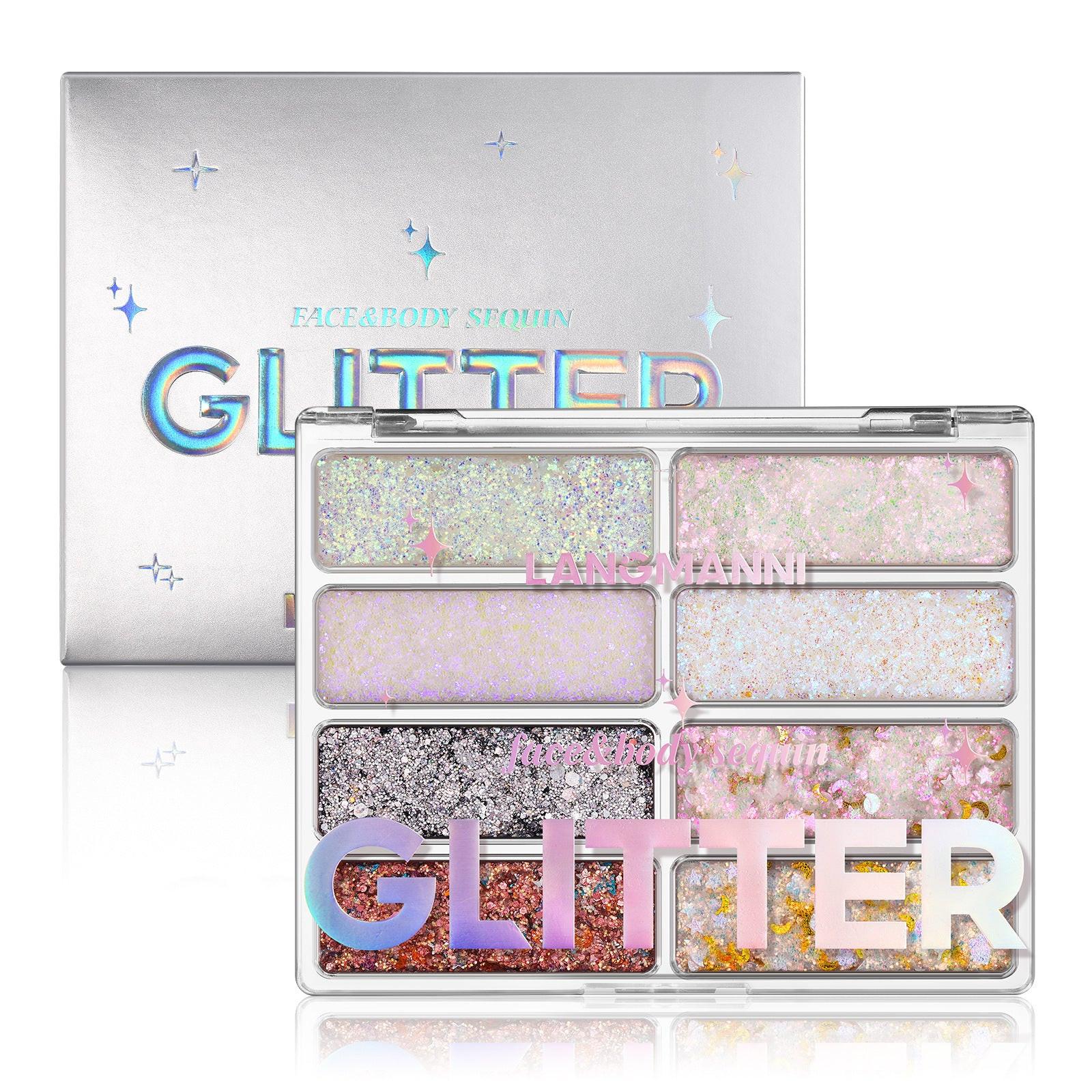 Body Sequins Makeup Palette Large Capacity.