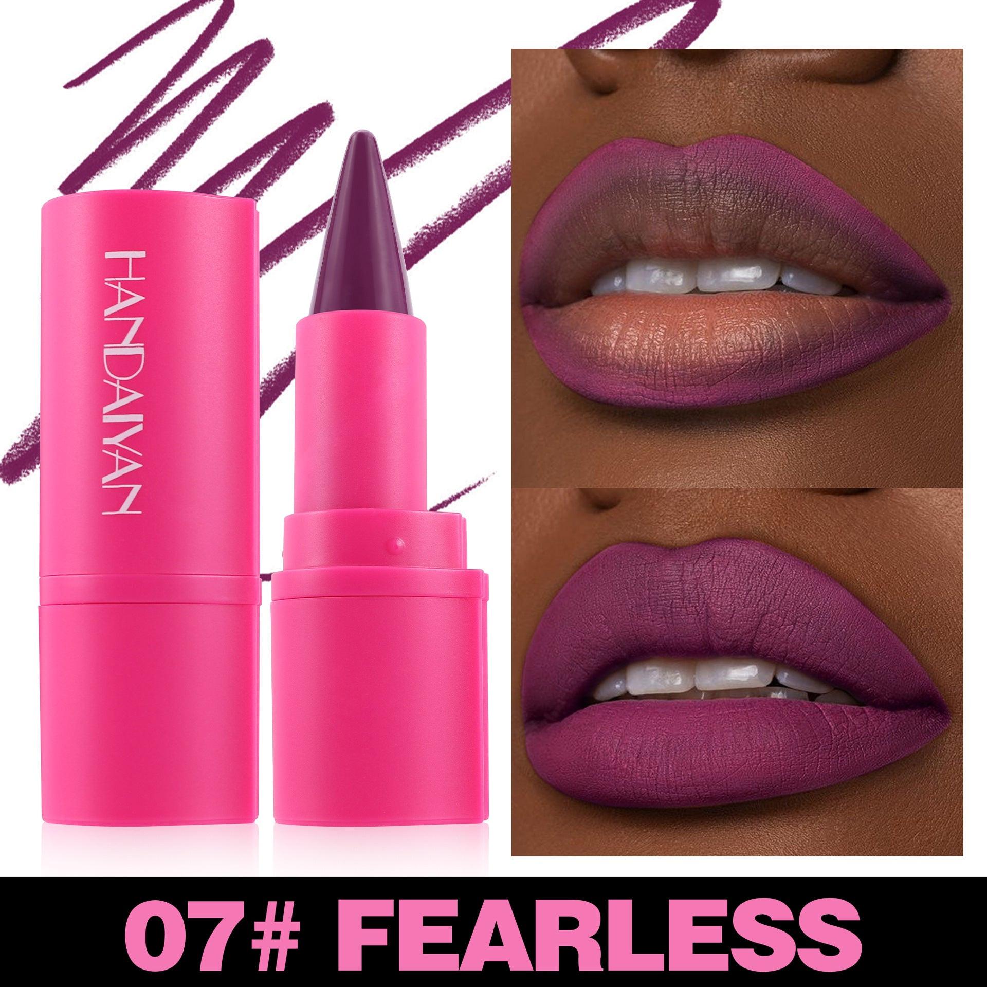 Matte Lipstick Lip Liner 2-in-1 8 Colors.