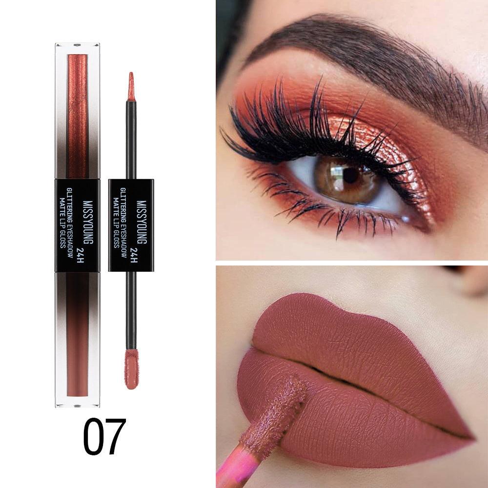 Double-ended Monochrome Eye Shadow And Lip Gloss.