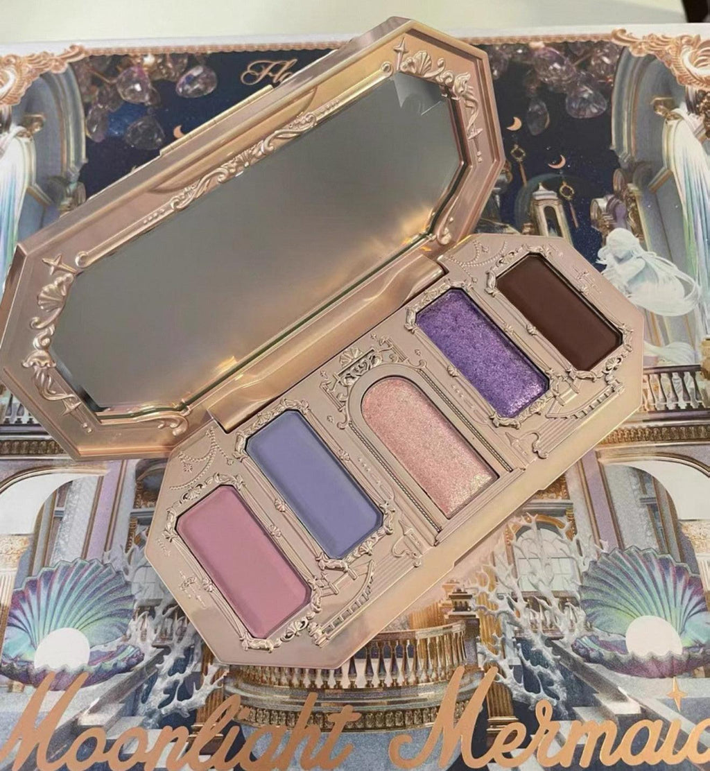 Flower Know Eye Shadow Pure Desire Style Plain Face Highlight Contour Compact.