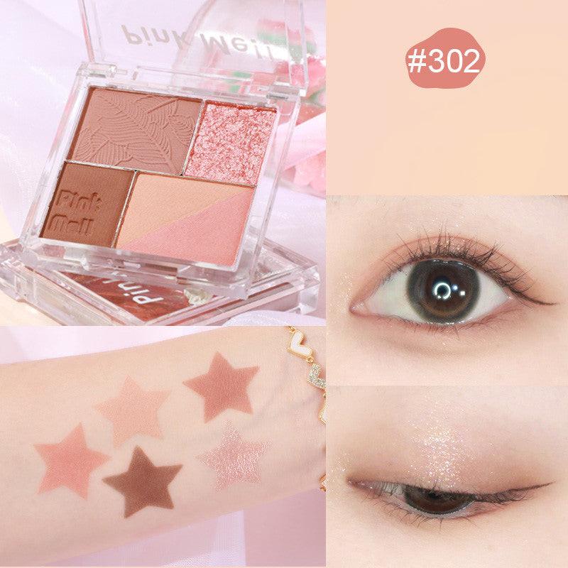 Fingertip Magic Eyeshadow Newbie Low Saturation Milk Tea Earth Color Pearl Matte.