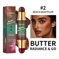 Natural Nude Makeup Double-headed Three-dimensional Face Repair Blush Stick.