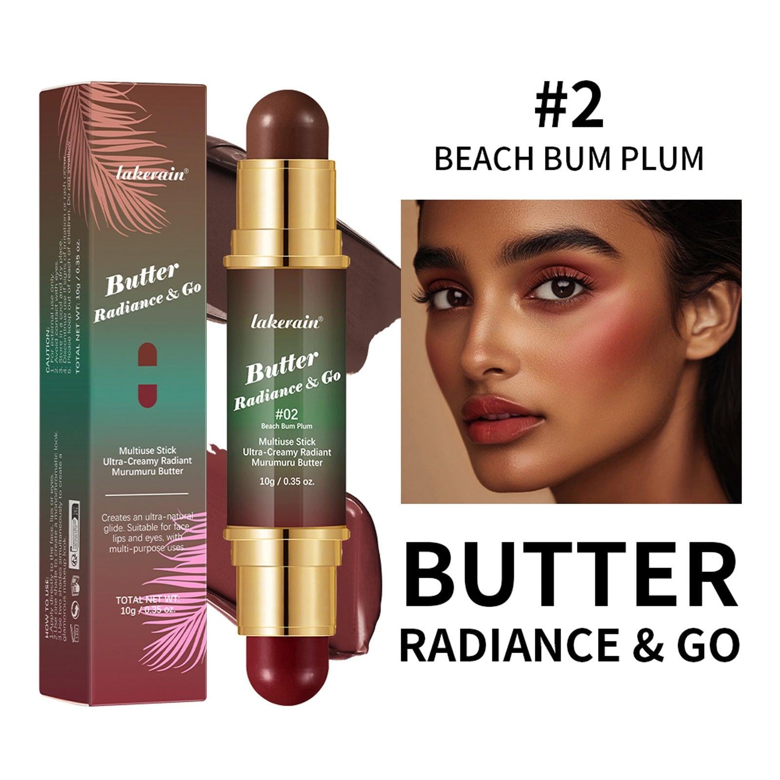 Natural Nude Makeup Double-headed Three-dimensional Face Repair Blush Stick.