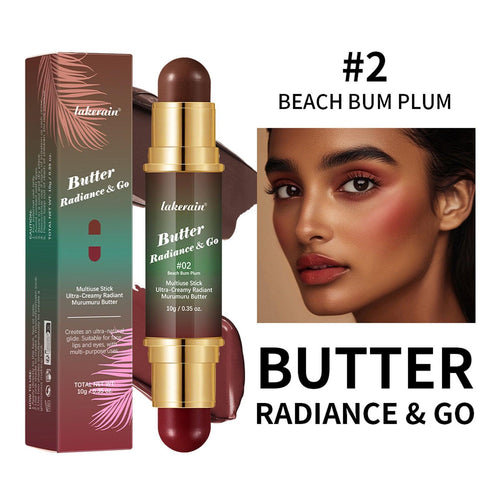 Natural Nude Makeup Double-headed Three-dimensional Face Repair Blush Stick.
