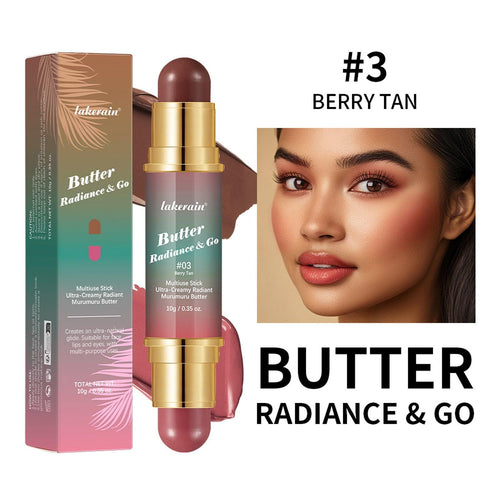 Natural Nude Makeup Double-headed Three-dimensional Face Repair Blush Stick.