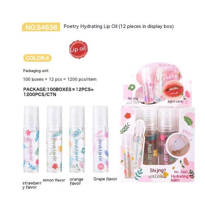 Lip Gloss Transparent Ball Fade Lip Lines Anti-chapping.