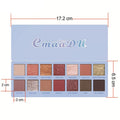 14-Color Matte And Metallic Waterproof Glitter Eyeshadow Palette.