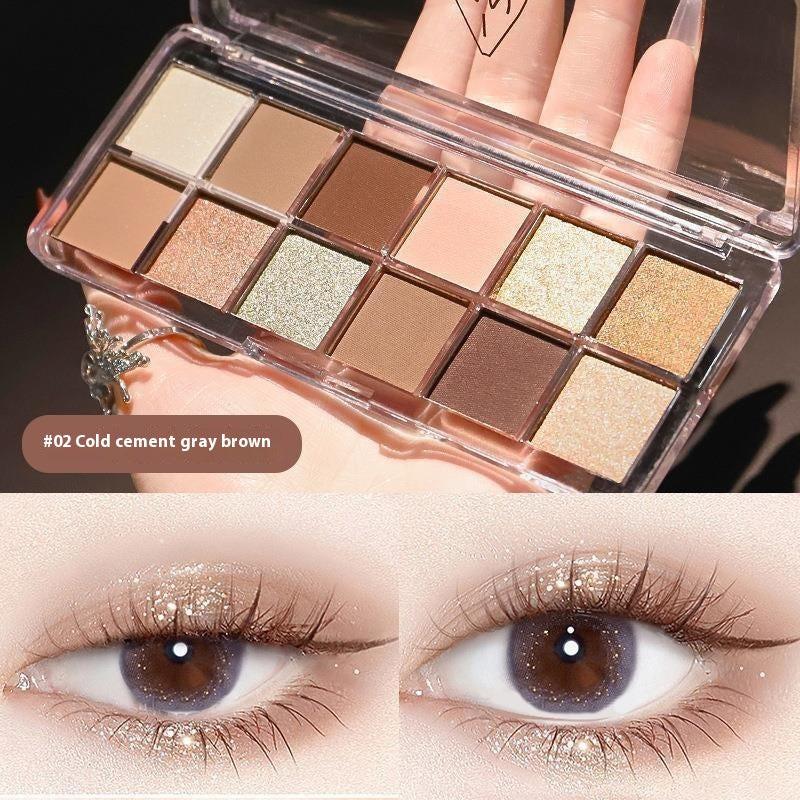 Eye Shadow Plate Earth Color Waterproof.