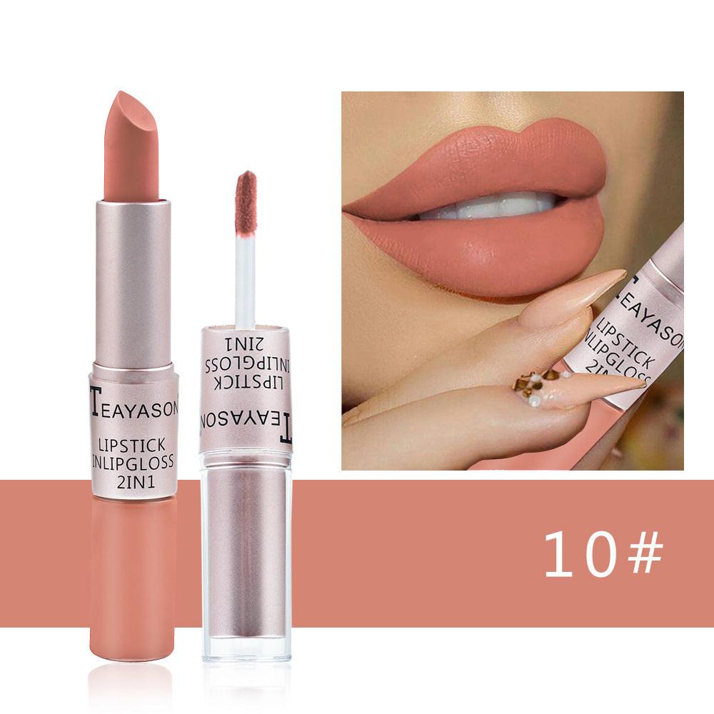 Double-ended Non-stick Cup Matte Matte Lip Gloss.