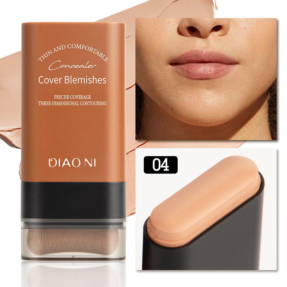 5 Colors With Brush 20g Moisturizing Light Transparent Concealing Foundation.