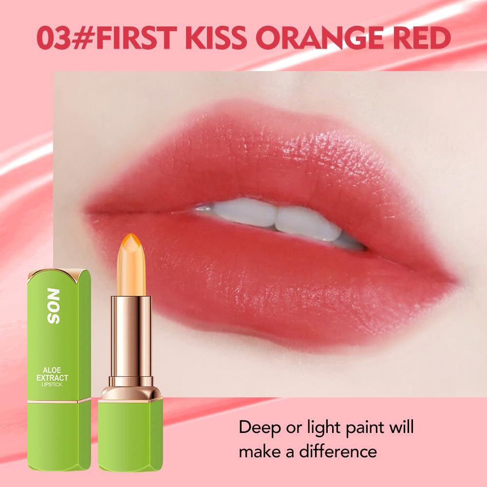Aloe Temperature Change Lipstick Lip Balm No Stain On Cup.