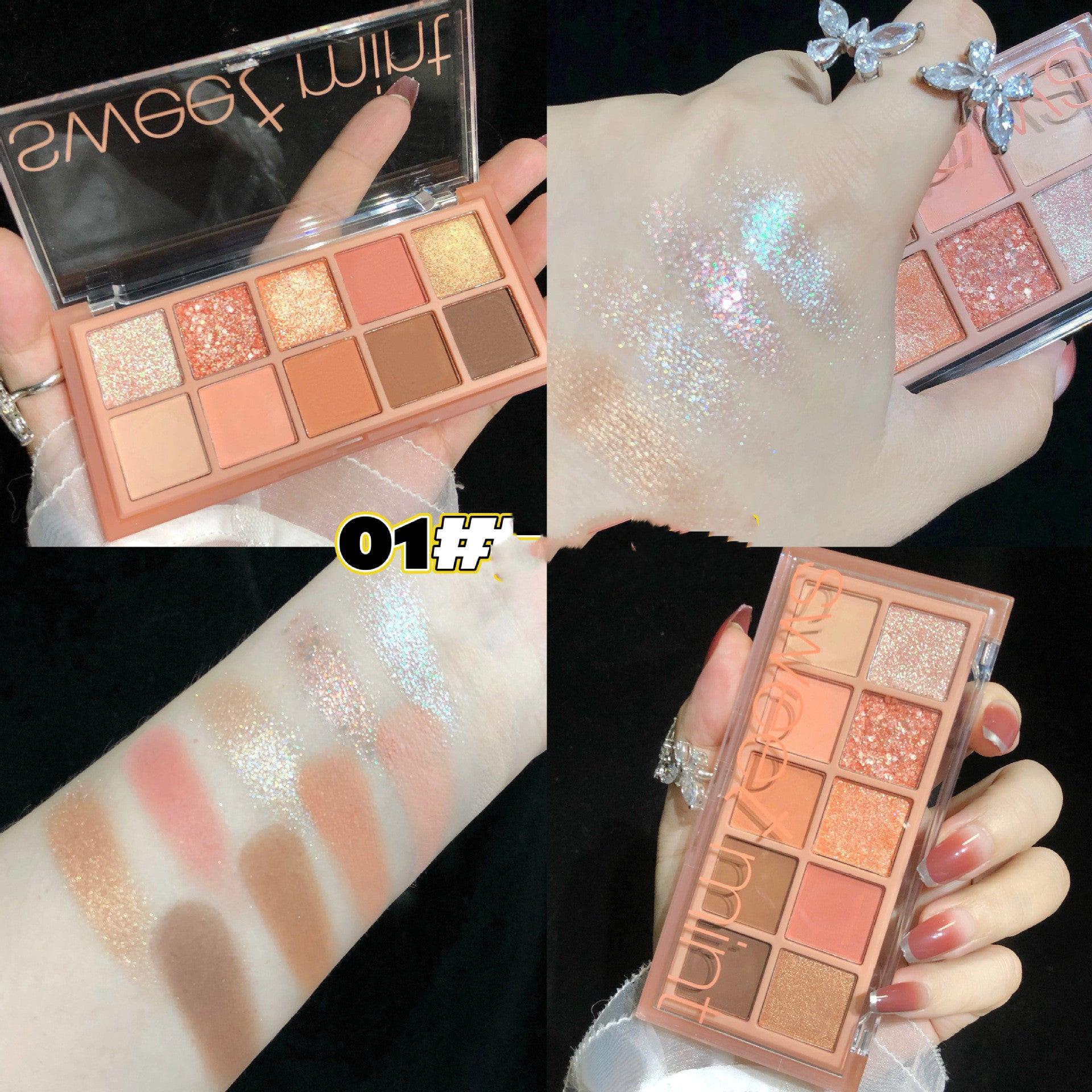 10Shades Of Eyeshadow Pearly Matte Earth Lasting Palette.