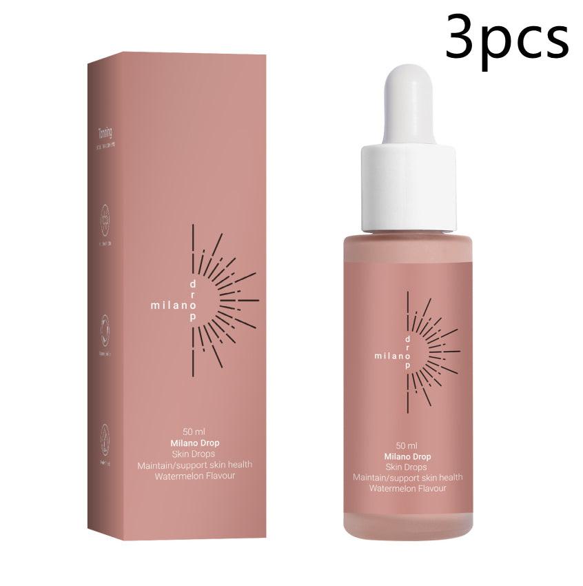 Tanning Face Serum Face Body Tanning Bed Outdoor Fine Line Repair Skin Serum Dark Bronzer Self Tanning Serum Drops.