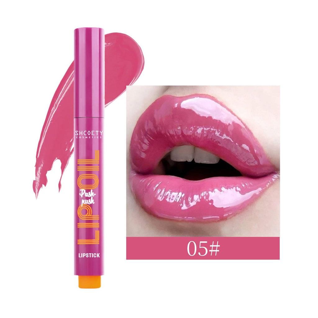 Makeup Press Lipstick Solid Water Light Lip Gloss Mirror Lip Lacquer.
