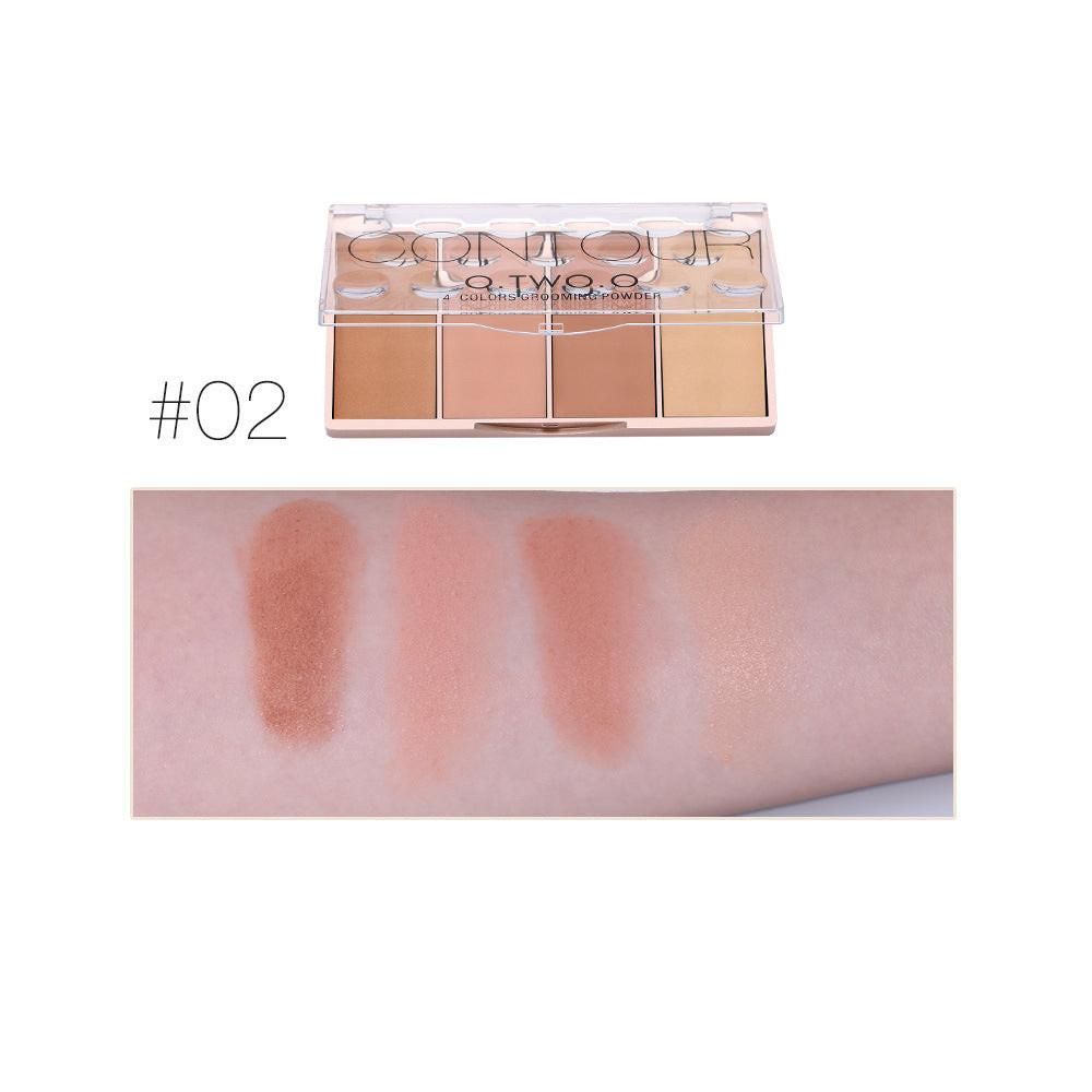 Rose Gold Four-color Highlight Blush.
